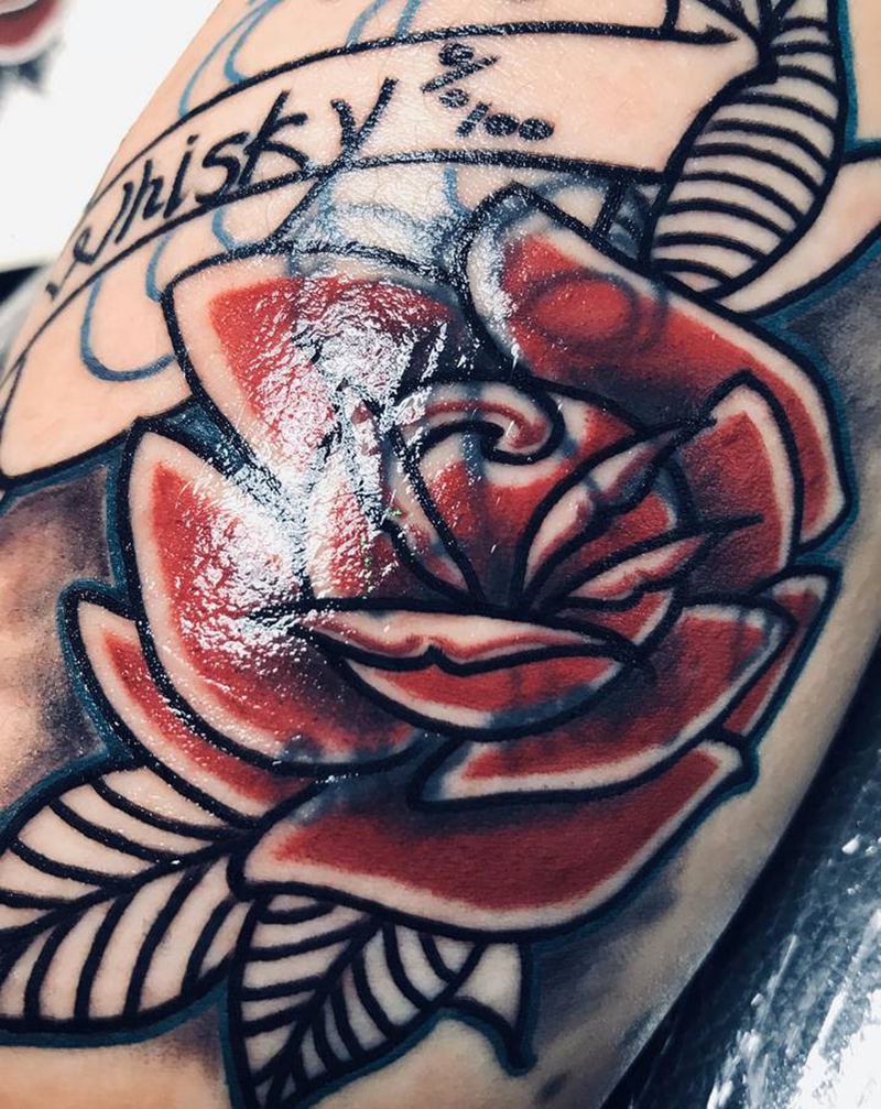 未做完纹身图片_手臂纹身图案