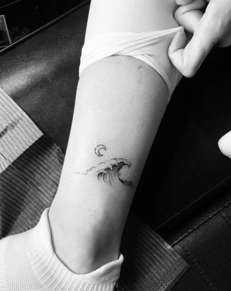 1纹身图片_腿部纹身图案