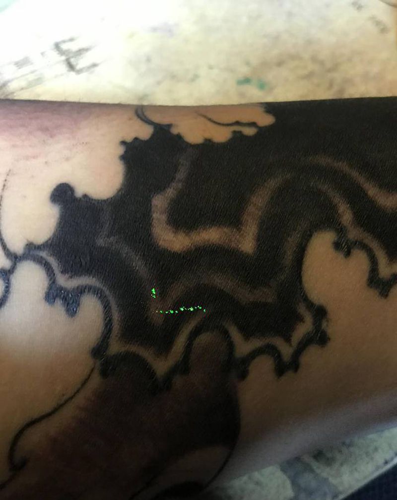 未做完纹身图片_手臂纹身图案