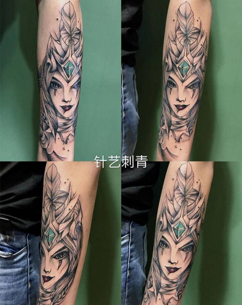 猜猜是哪个游戏角色纹身图片_手臂纹身图案