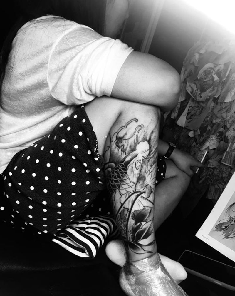 遮盖 未做完纹身图片_手臂纹身图案