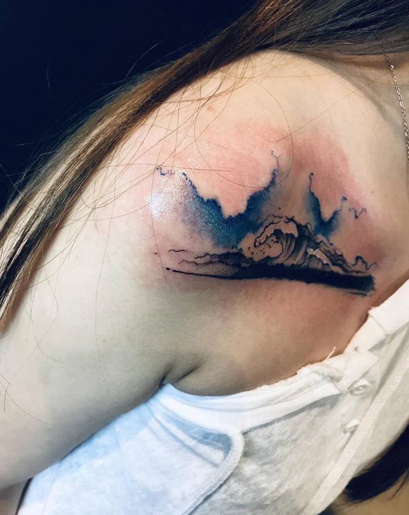 盖纹身图片_欧美写实纹身图案