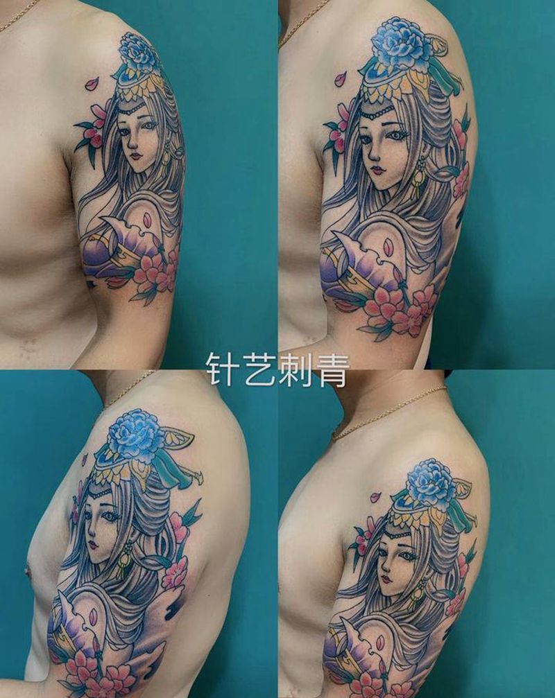 艺妓纹身图片_手臂纹身图案