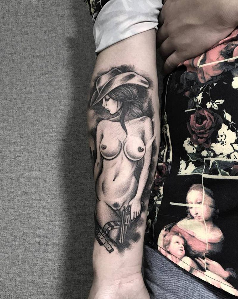 欧美纹身图片_手臂欧美写实纹身图案