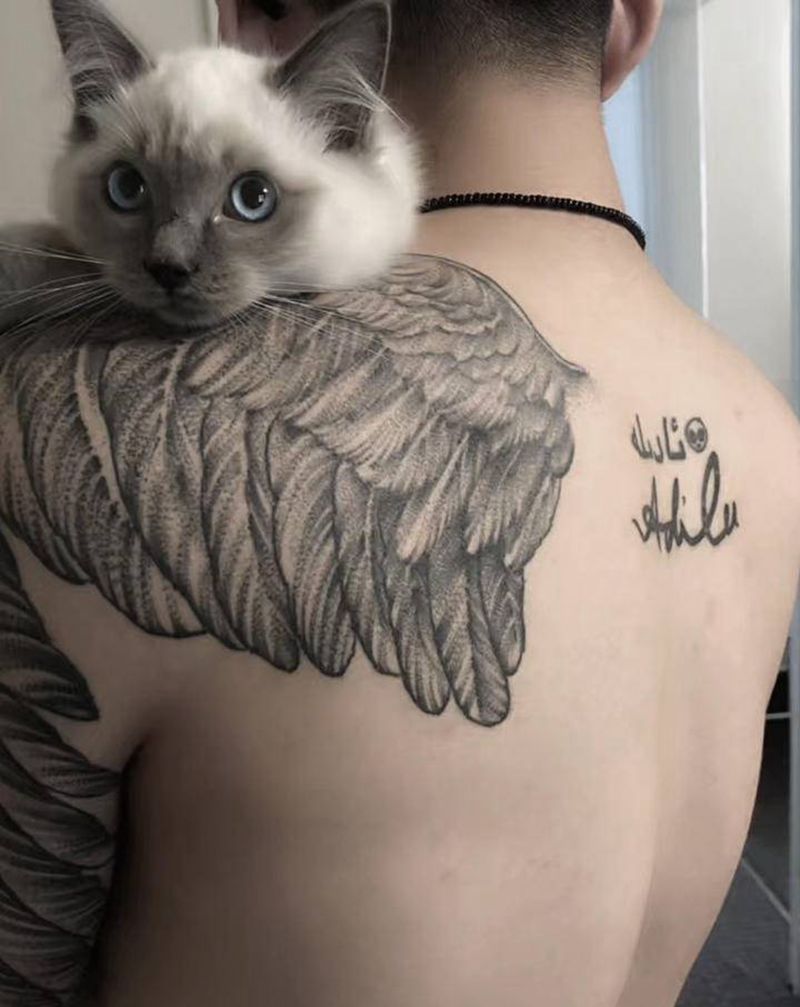 买家秀纹身图片_臀部手臂欧美写实纹身图案