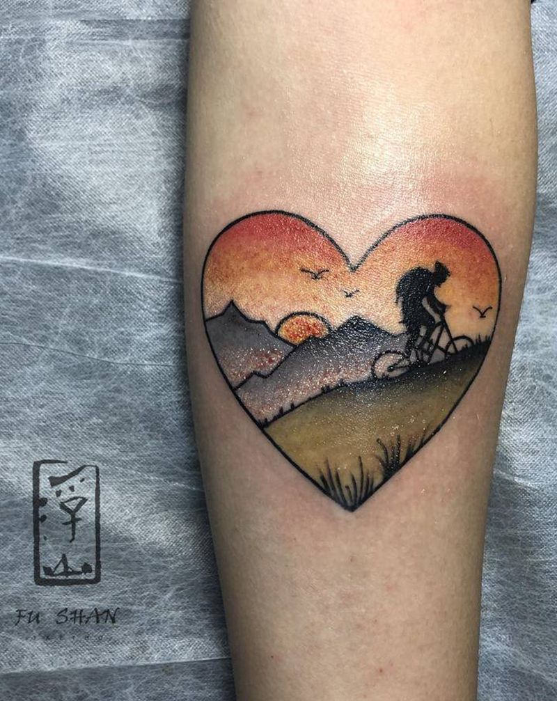 努力纹身图片_手臂Old School纹身图案