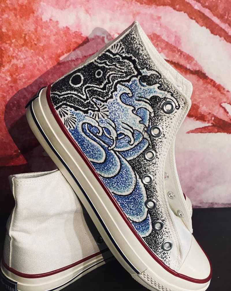 可预定纹身图片_脚部新传统纹身图案