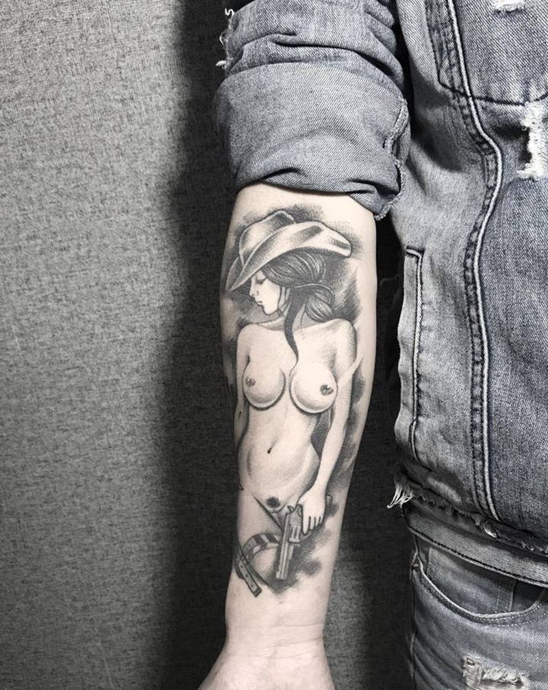 欧美纹身图片_手臂欧美写实纹身图案