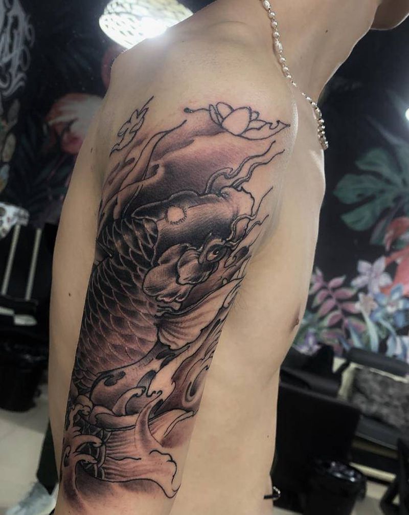 老纹身修改上色纹身图片_手臂新传统纹身图案