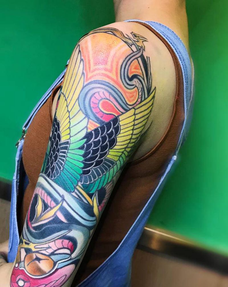 蛇纹身图片_手臂纹身图案