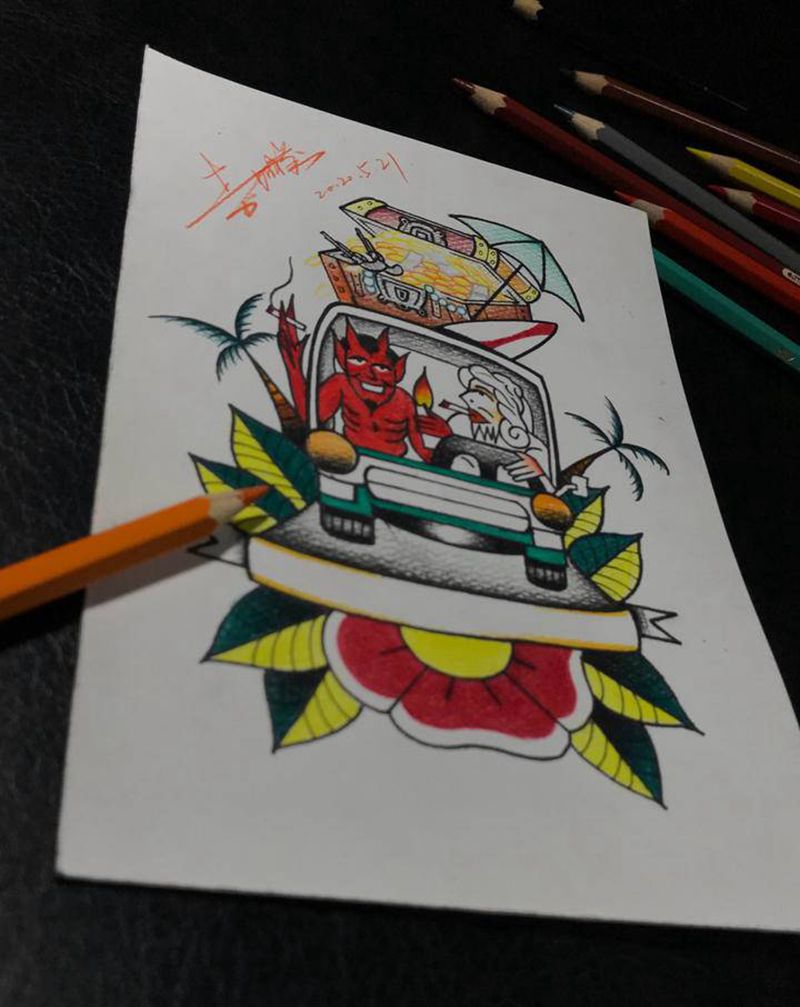 old school纹身图片_手臂脚部Old School纹身图案