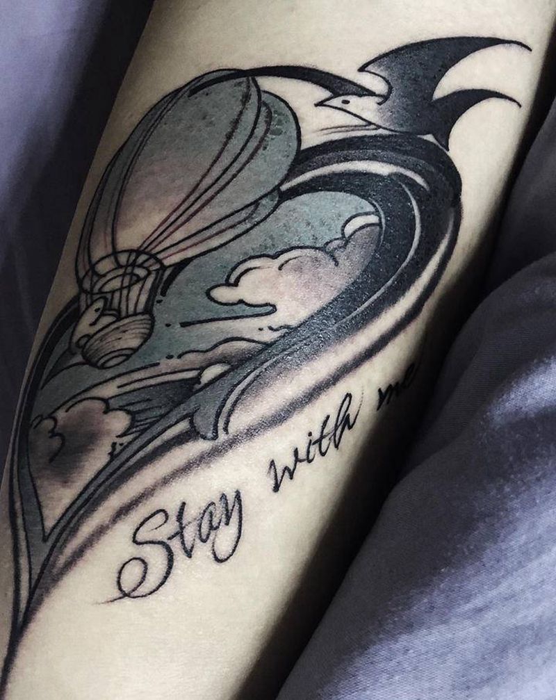 梦想纹身图片_腿部New School纹身图案