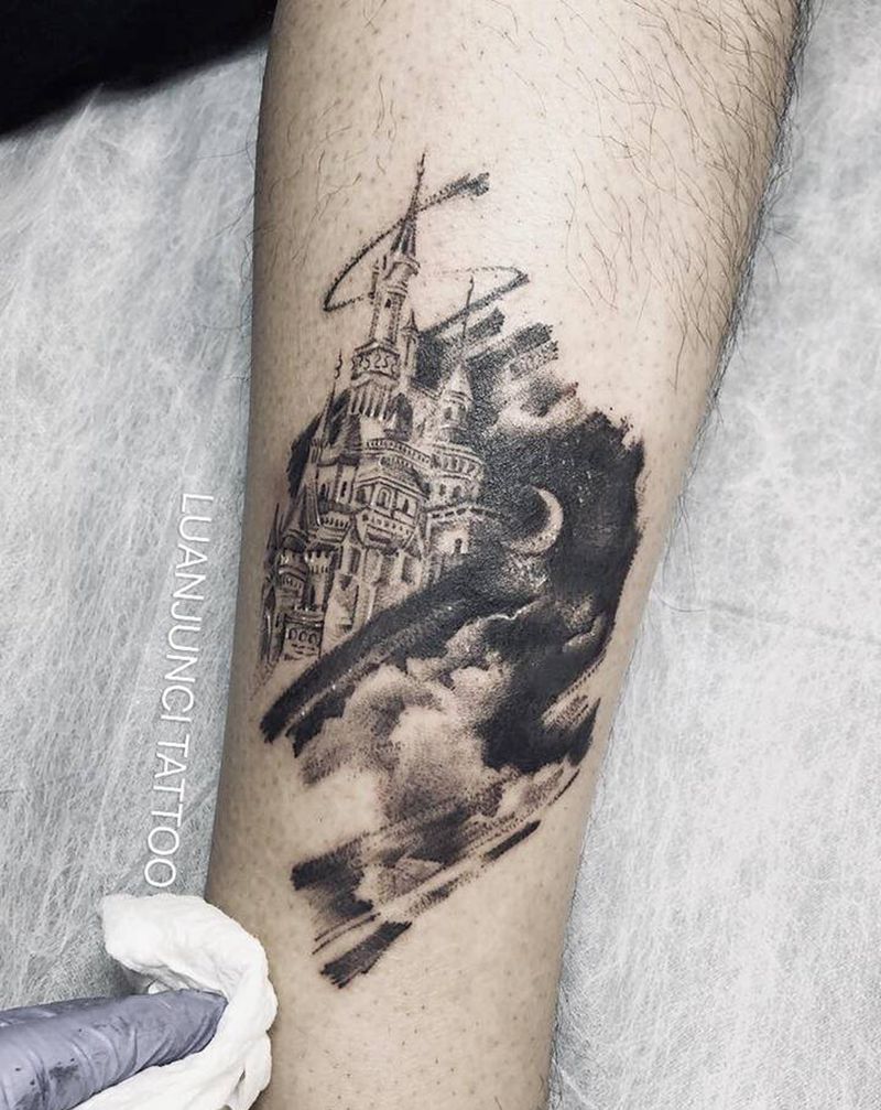 店内纹身作品纹身图片_腿部手部纹身图案