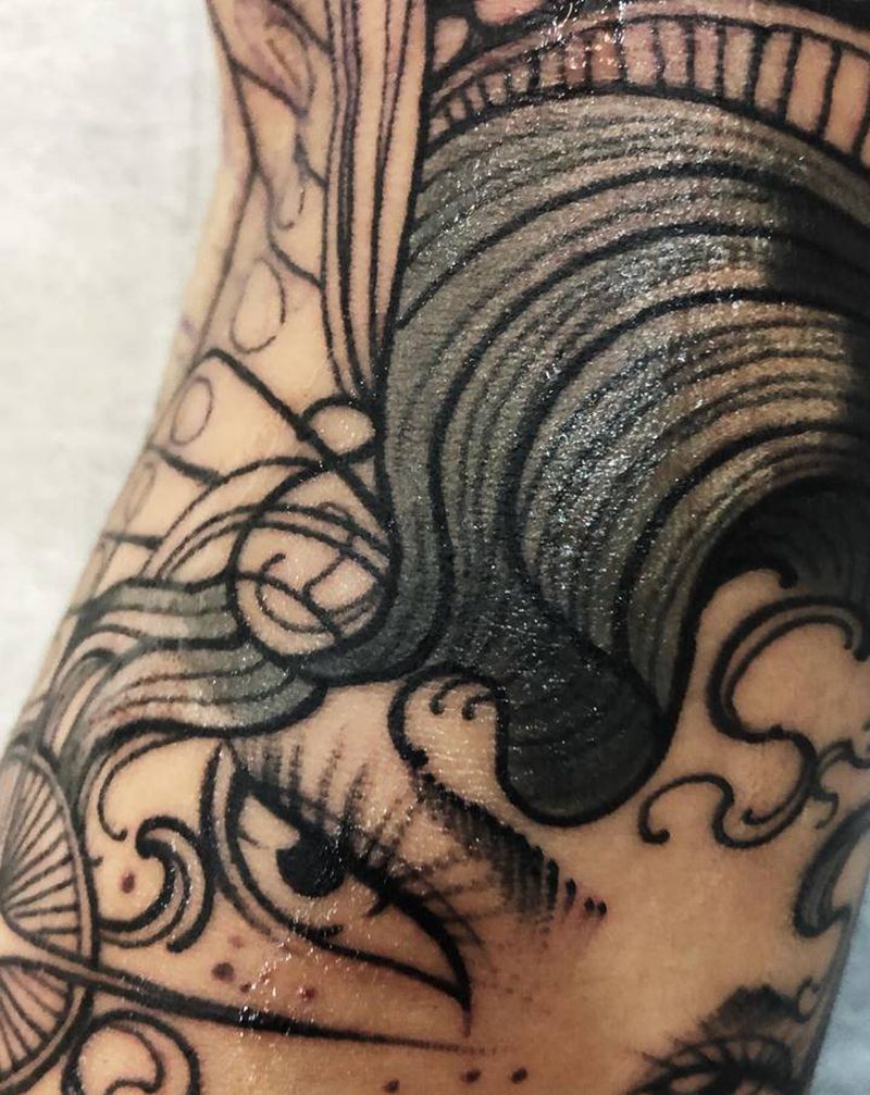 细节图纹身图片_手臂New School纹身图案