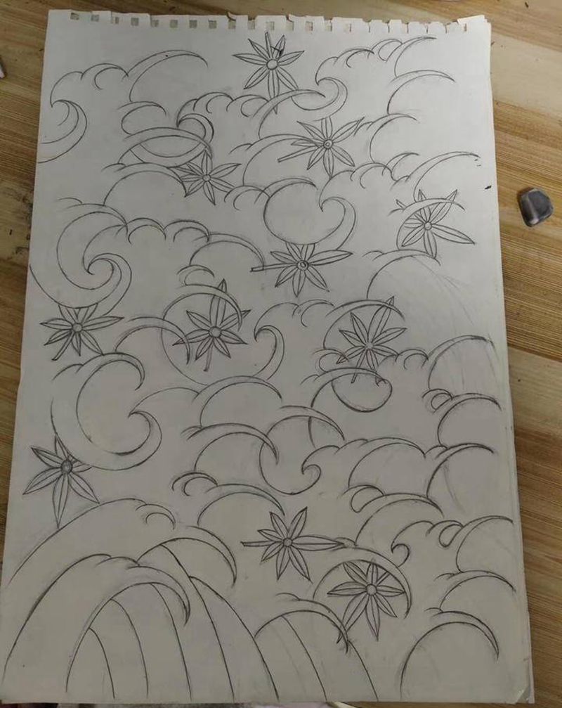 本人原创传统浪花