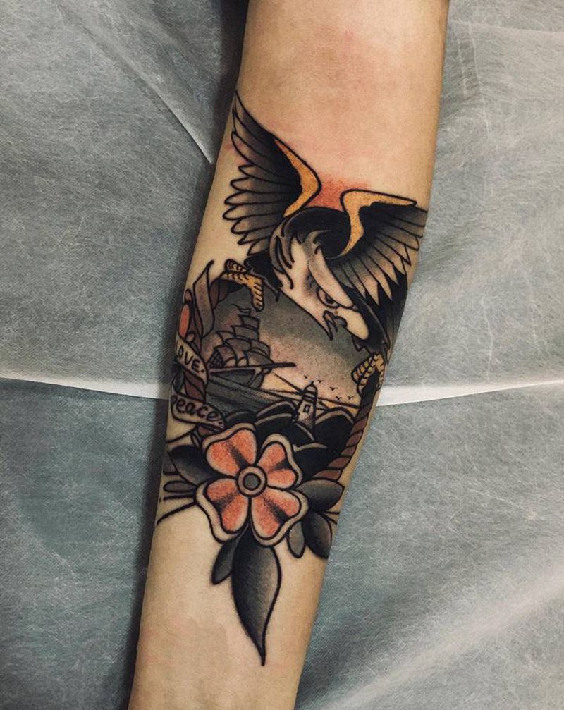 old school纹身图片_手臂Old School纹身图案