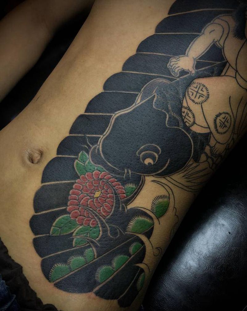 雾纹身图片_老传统纹身图案