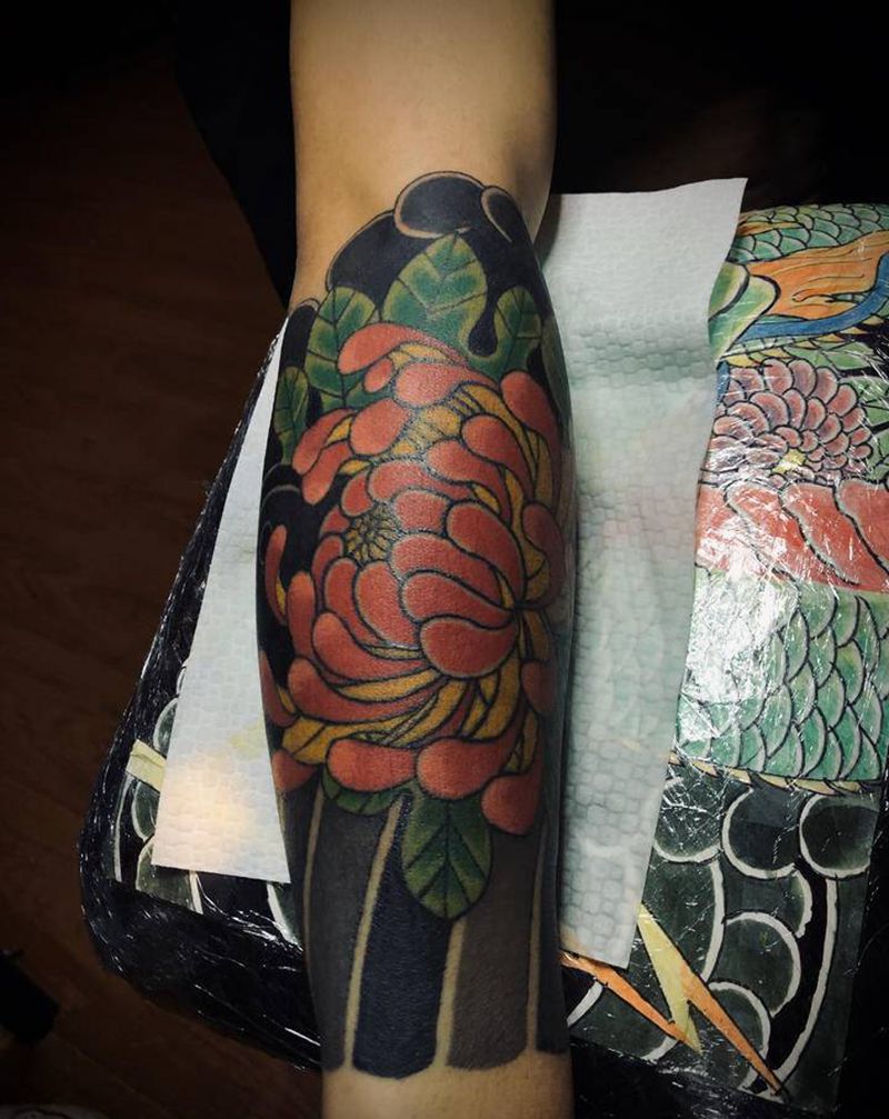 包小臂纹身图片_手臂老传统纹身图案