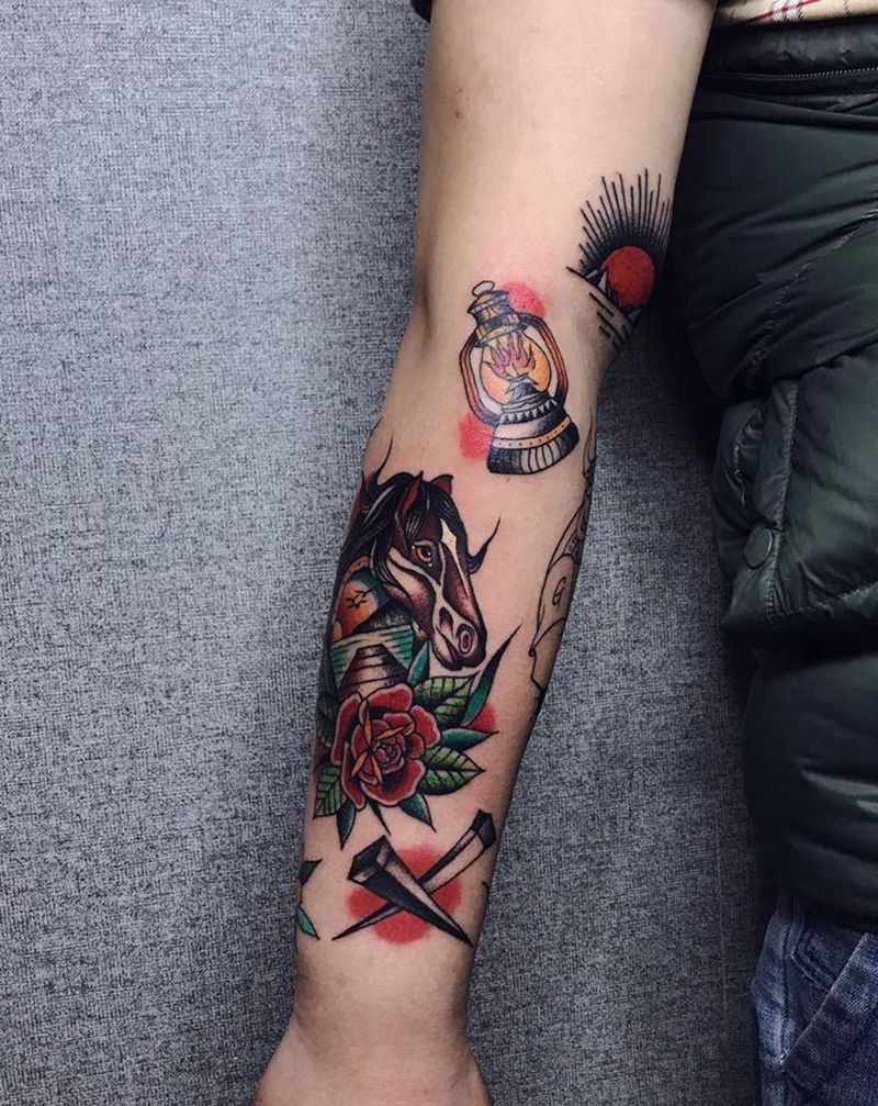 old school花臂纹身图片_手臂New SchoolOld School纹身图案