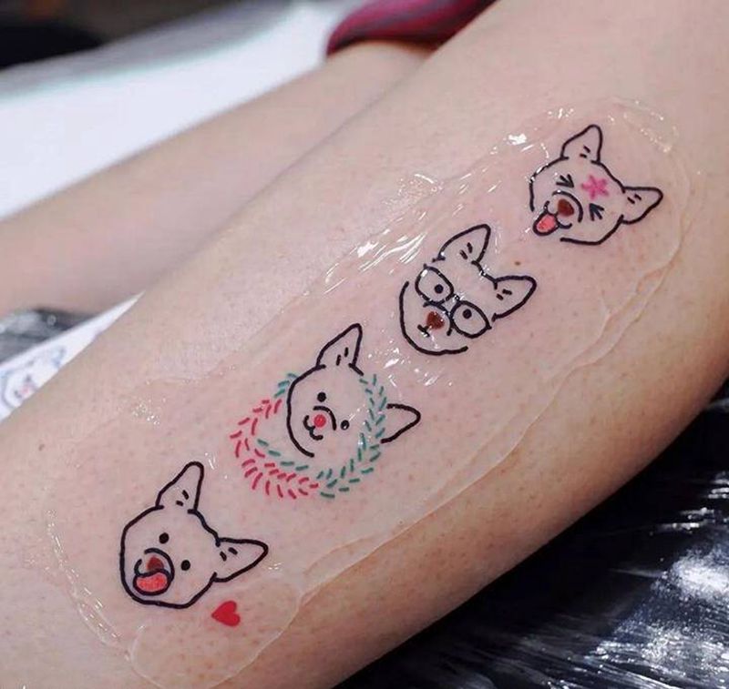 小清新动物纹身纹身图片_脚部手部New SchoolOld School纹身图案