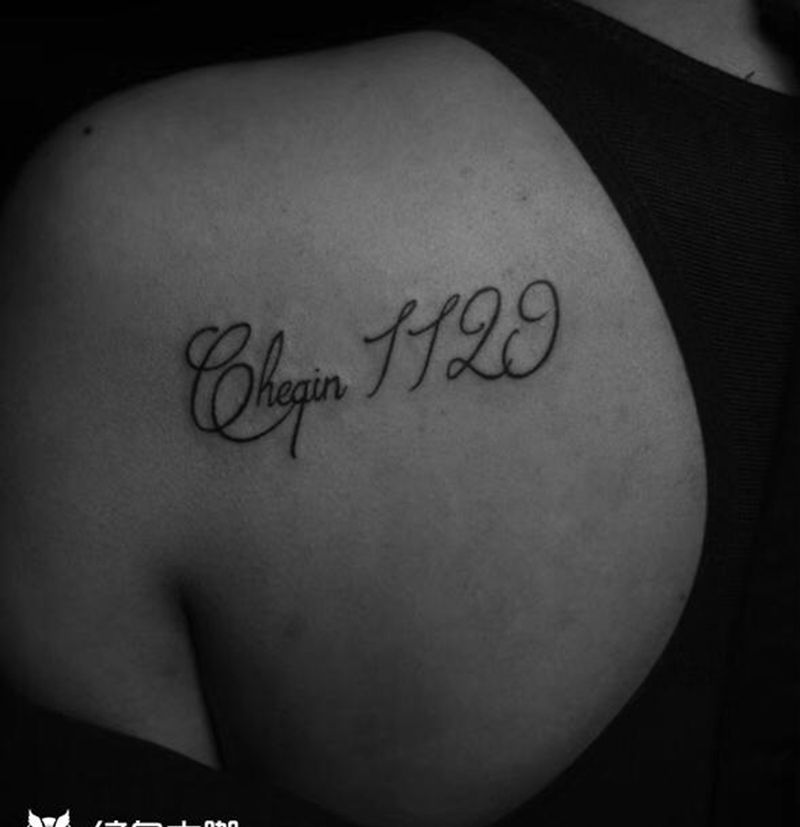 英文字母纹身纹身图片_手臂腿部Old SchoolNew School纹身图案