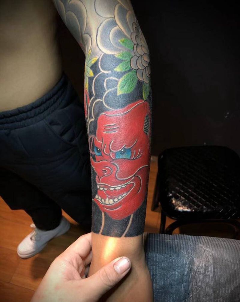 修改纹身图片_手部老传统纹身图案