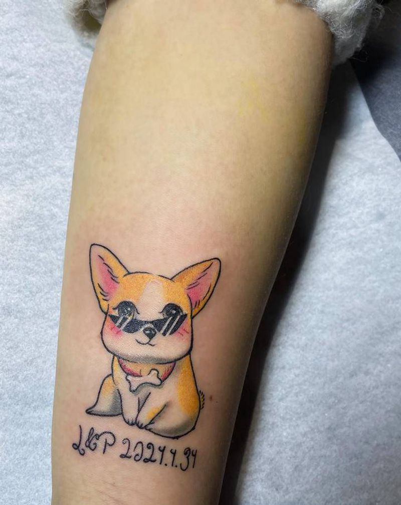 宠物卡通纹身纹身图片_手臂New School纹身图案