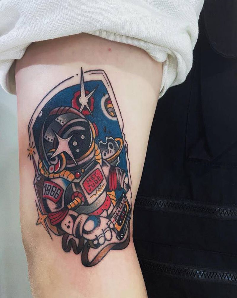 今天的几个school作品～纹身图片_手臂Old School纹身图案