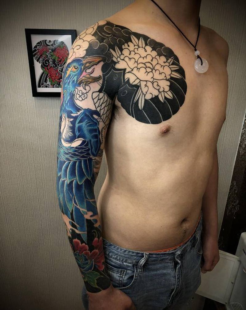 修改覆盖作品纹身图片_老传统纹身图案