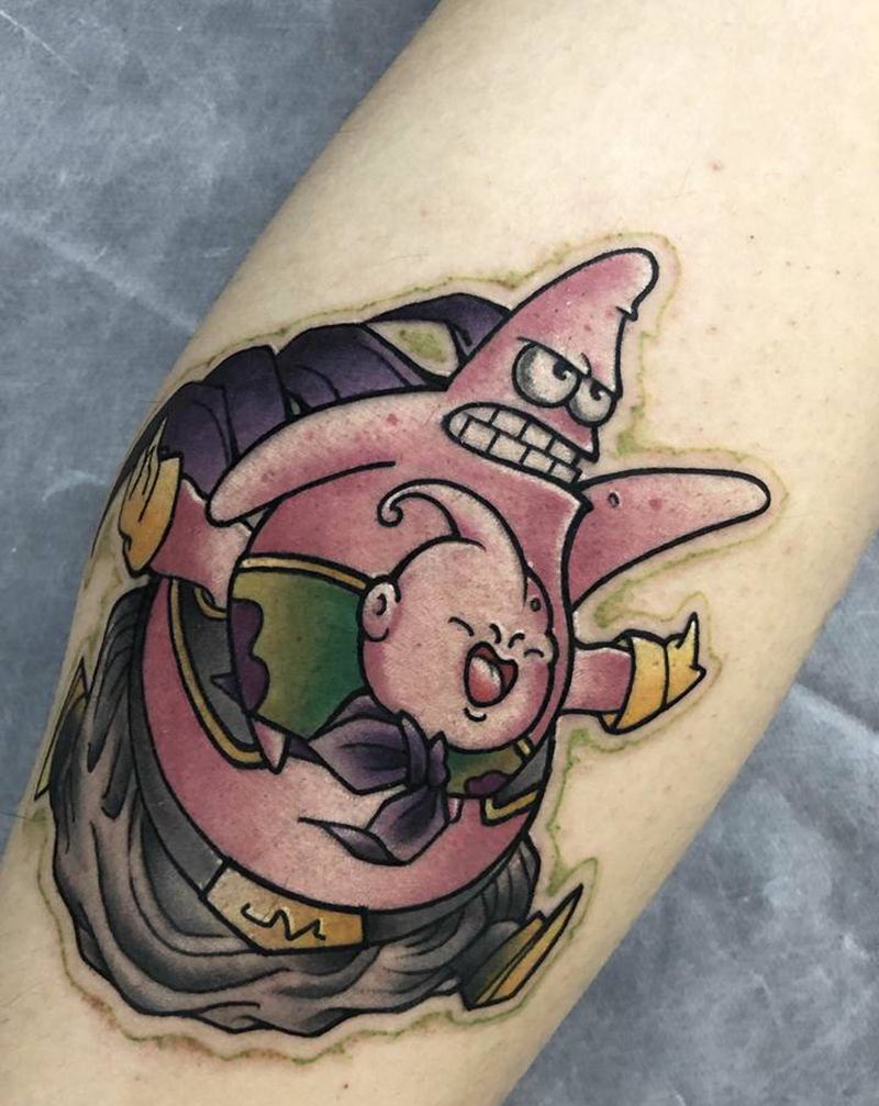 派大星纹身图片_腿部New SchoolOld School纹身图案