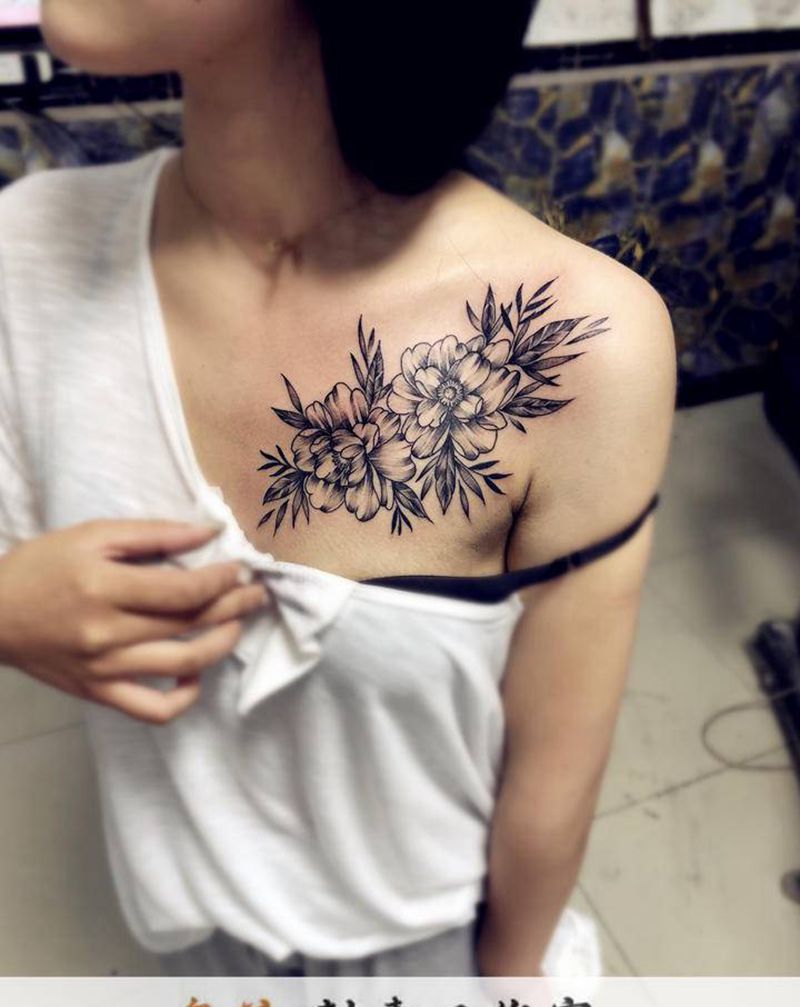 素华纹身图片_新传统纹身图案