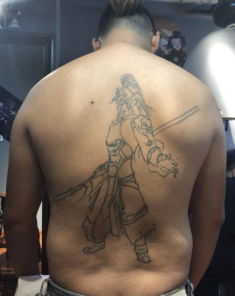 暴力修改 赵子龙纹身图片_老传统新传统纹身图案