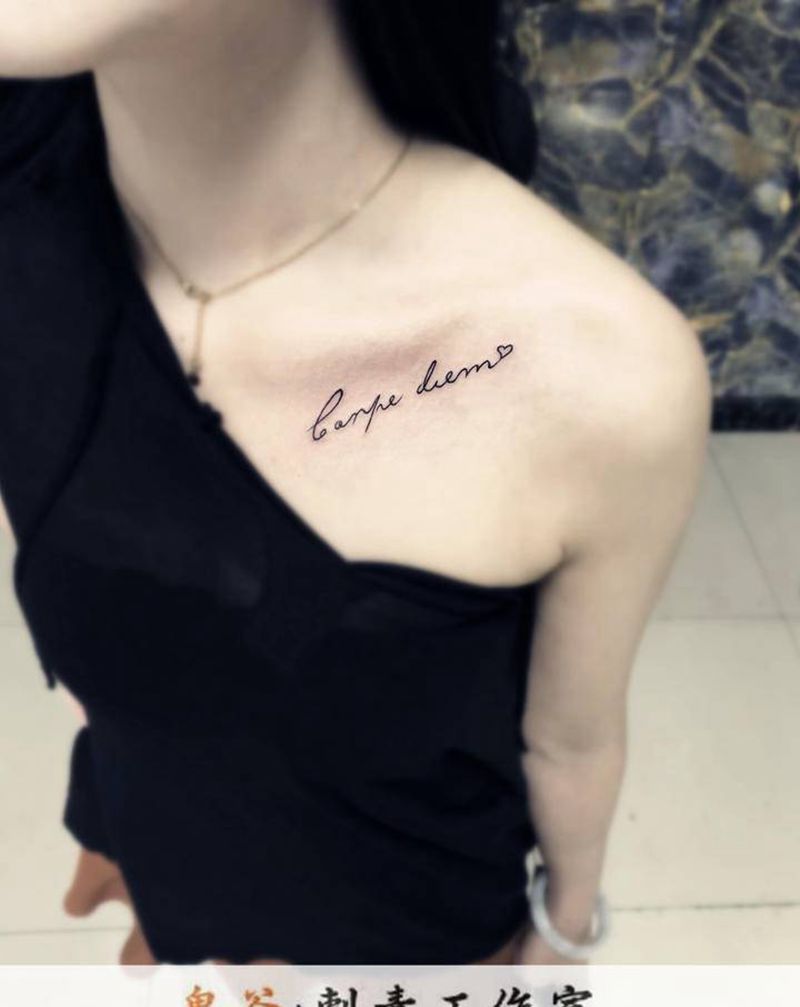 英文纹身图片_新传统纹身图案