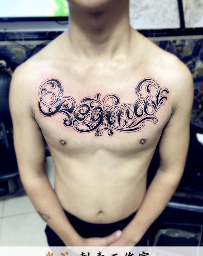 花体纹身图片_Old School纹身图案