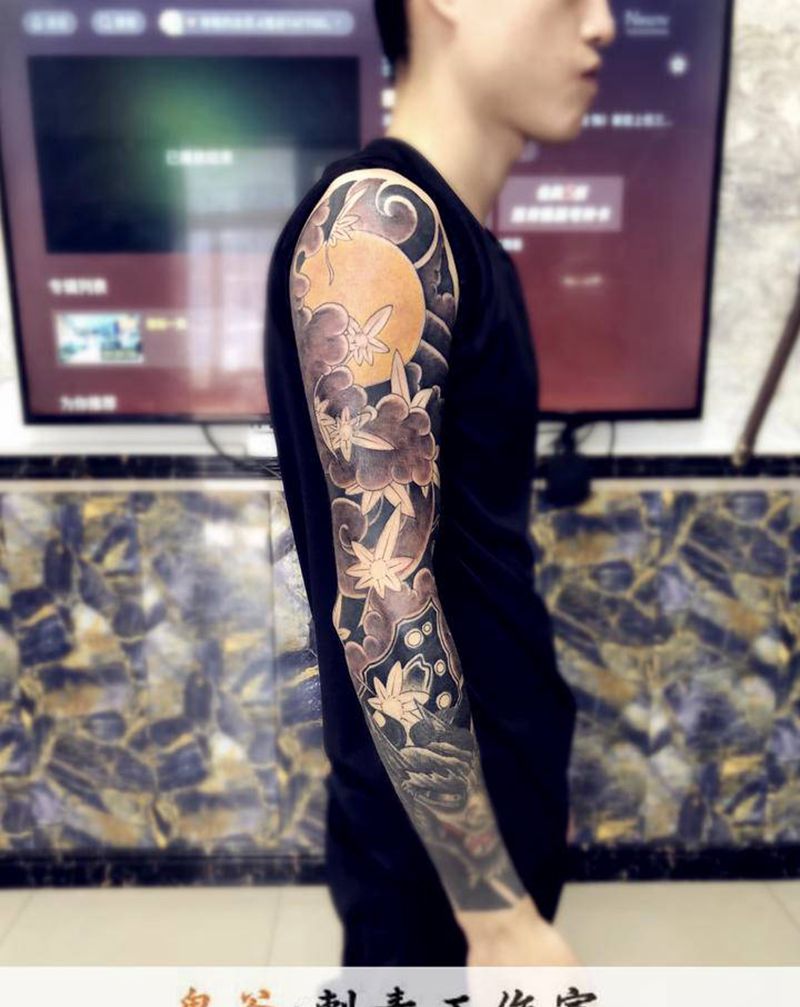 花臂纹身图片_手臂纹身图案