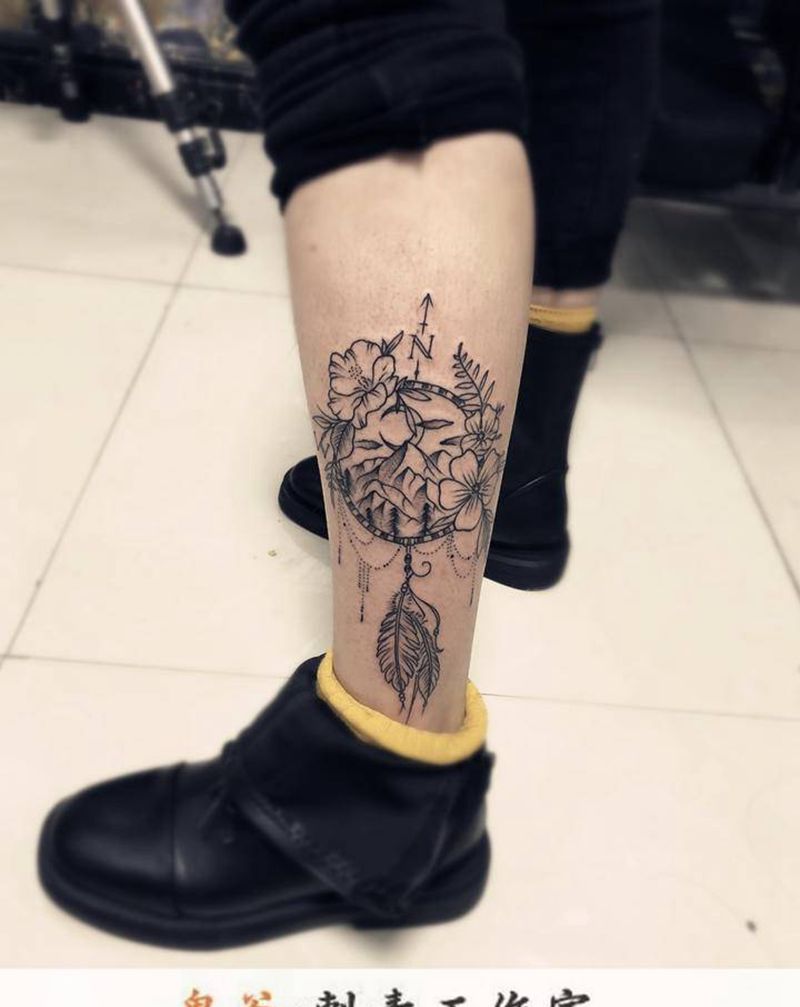 捕梦网纹身图片_Old School纹身图案