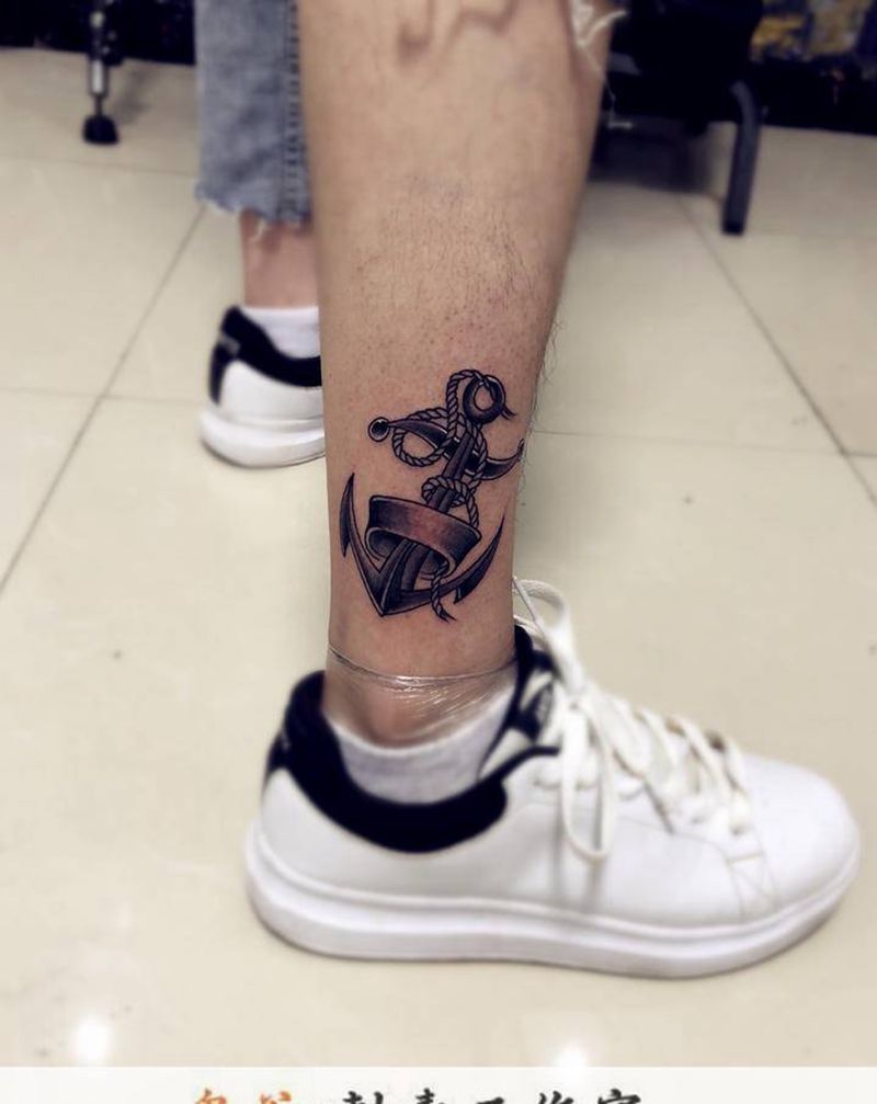 ⚓️纹身图片_腿部纹身图案