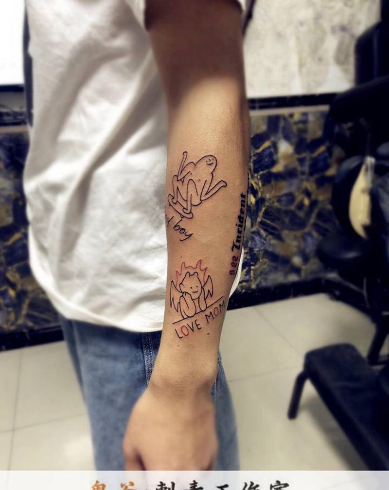 另类纹身图片_New School纹身图案