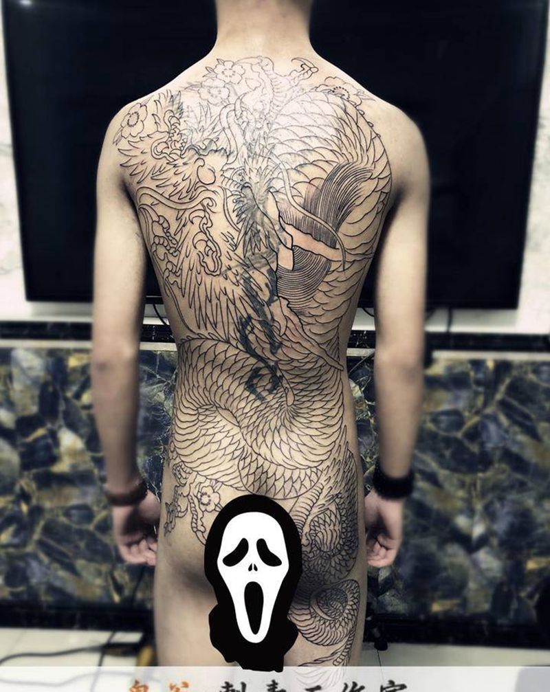 龙纹身图片_新传统纹身图案