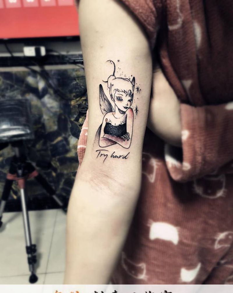 精灵纹身图片_新传统纹身图案