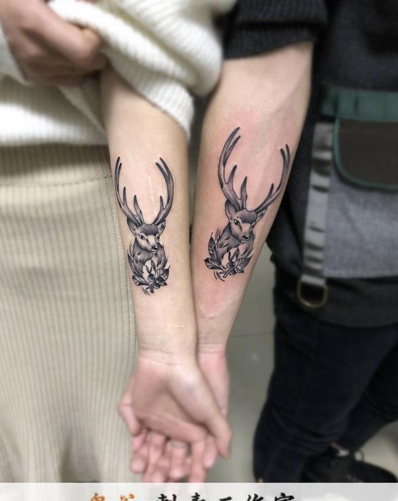 情侣纹身图片_手臂纹身图案