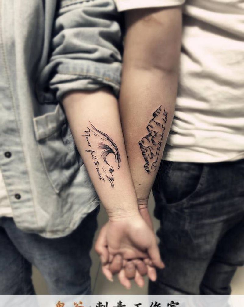 情侣纹身图片_新传统纹身图案