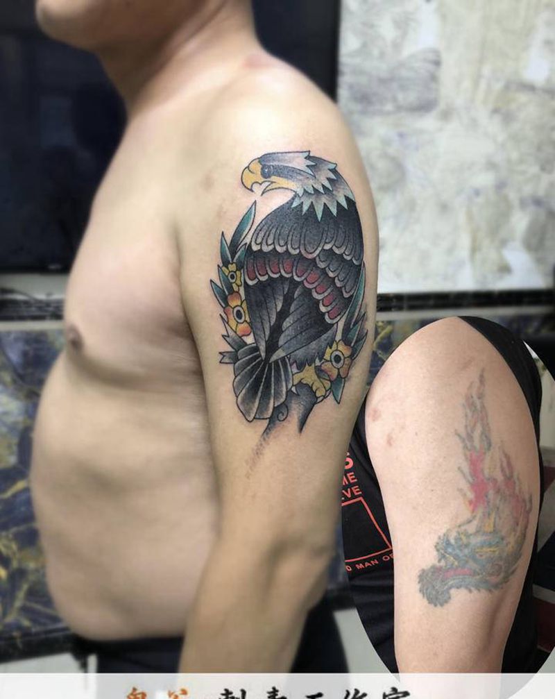 遮盖纹身图片_新传统纹身图案