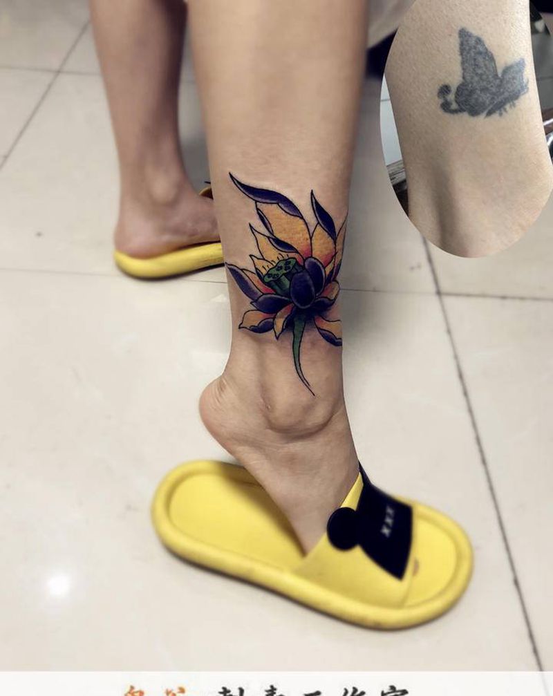 遮盖纹身图片_新传统纹身图案