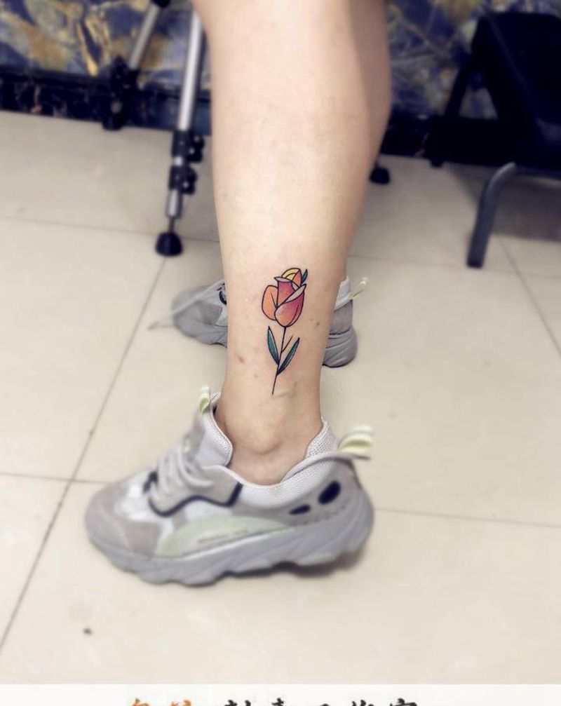 花纹身图片_新传统纹身图案