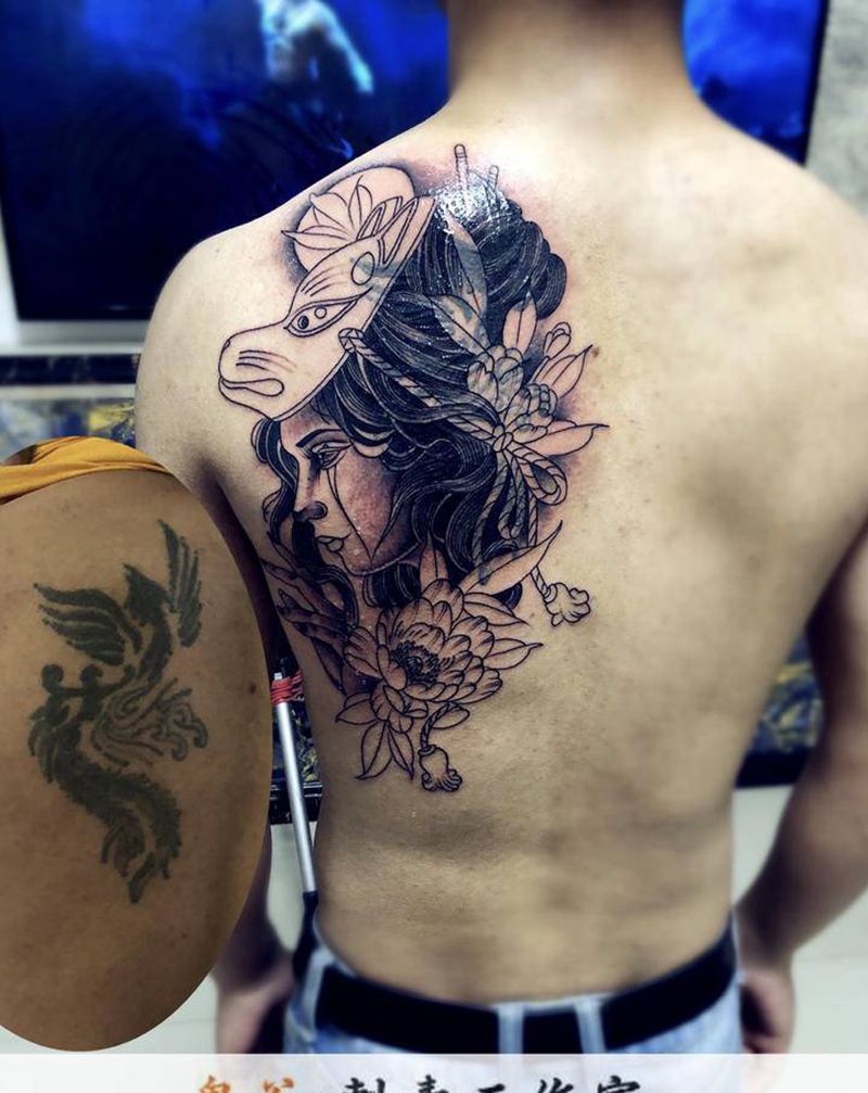 盖图纹身图片_新传统纹身图案