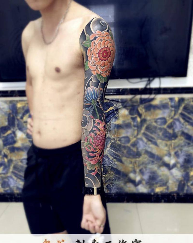 日式纹身图片_手臂纹身图案