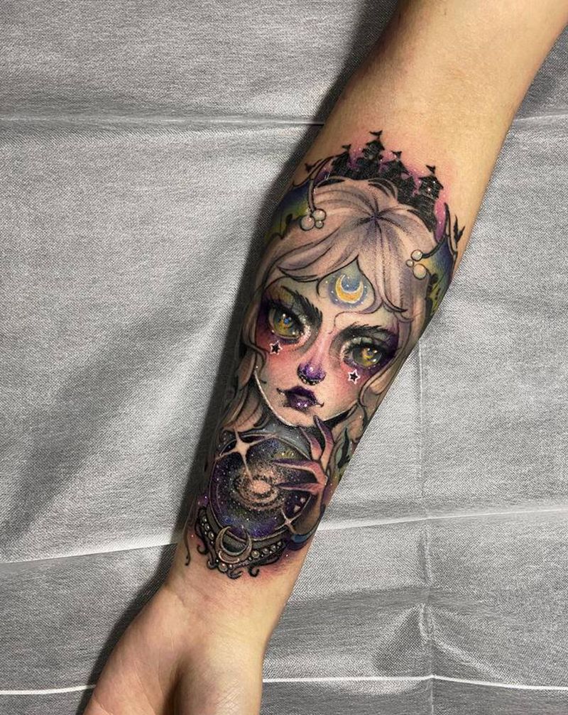 New school小臂纹身纹身图片_手臂New School纹身图案