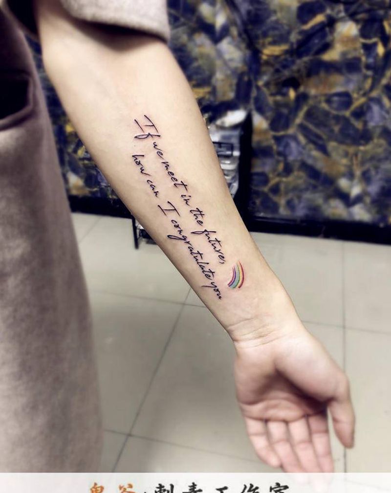英文纹身图片_新传统纹身图案