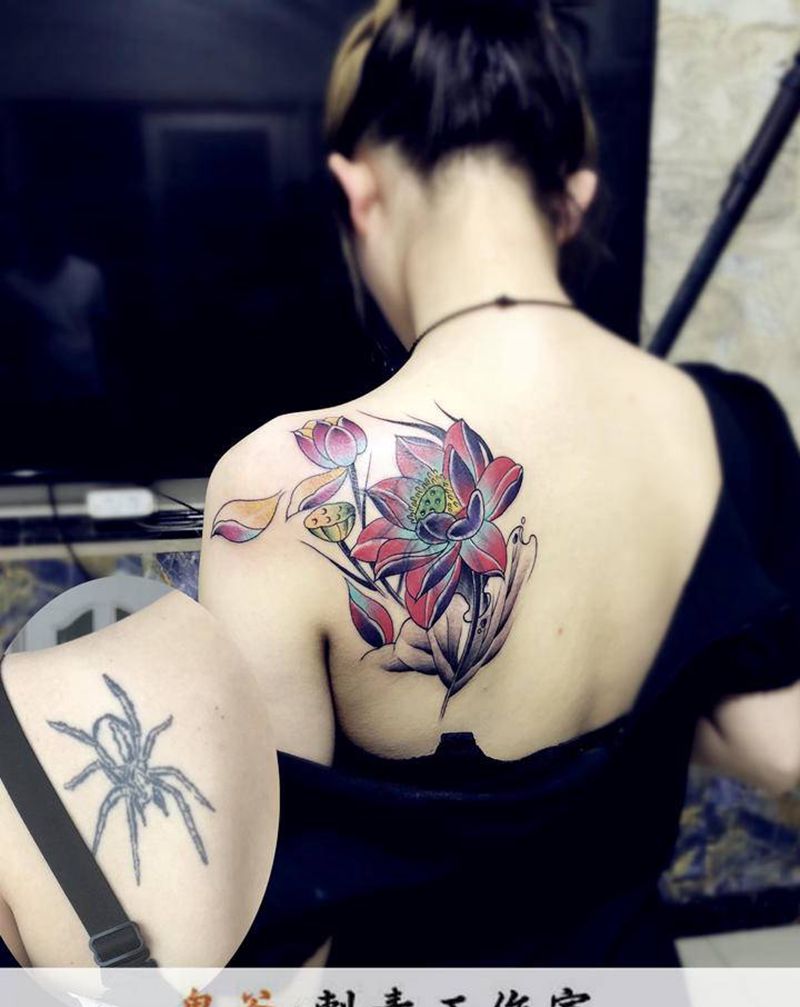 盖图纹身图片_新传统纹身图案